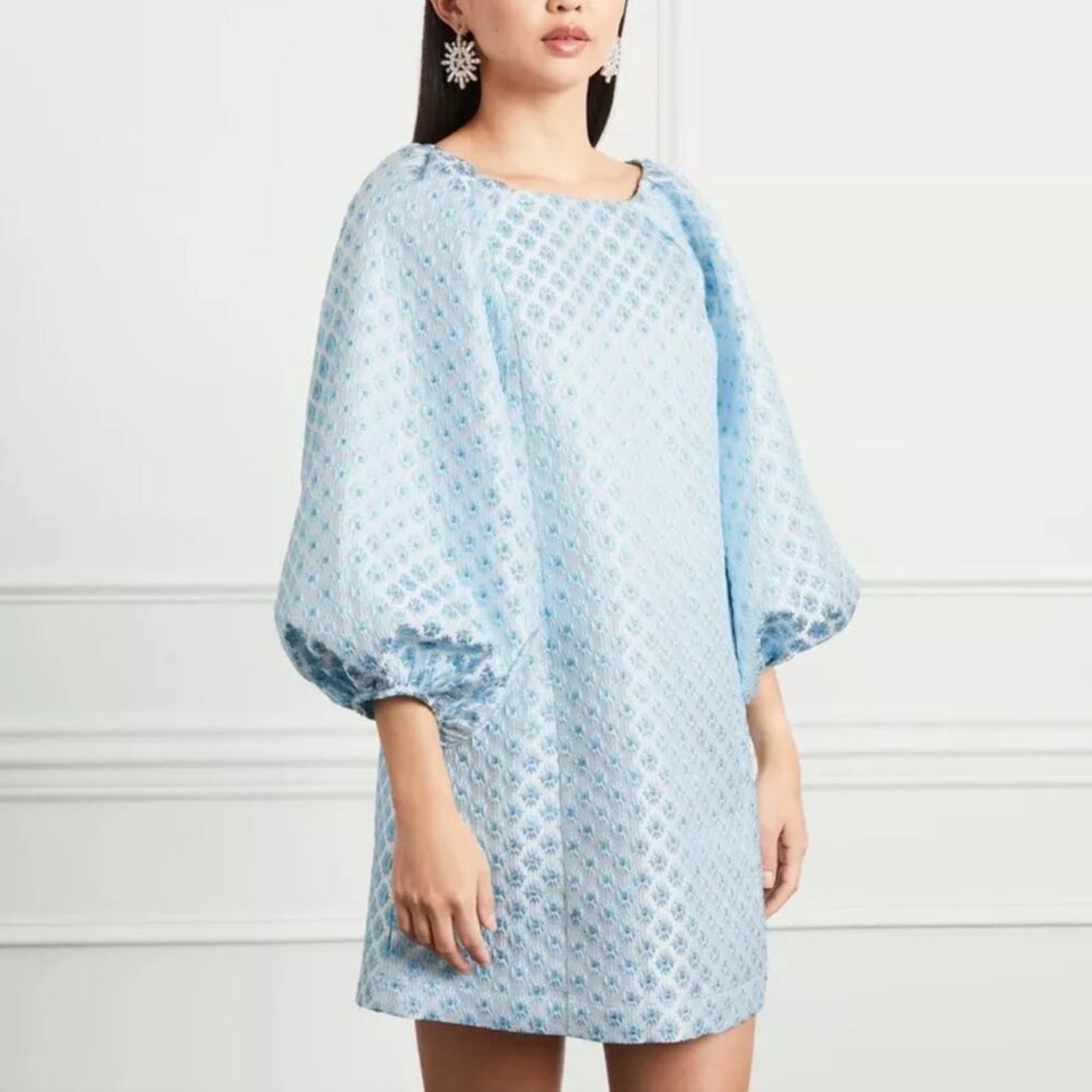 Hill House Araminta Snowflake Brocade Dress xs